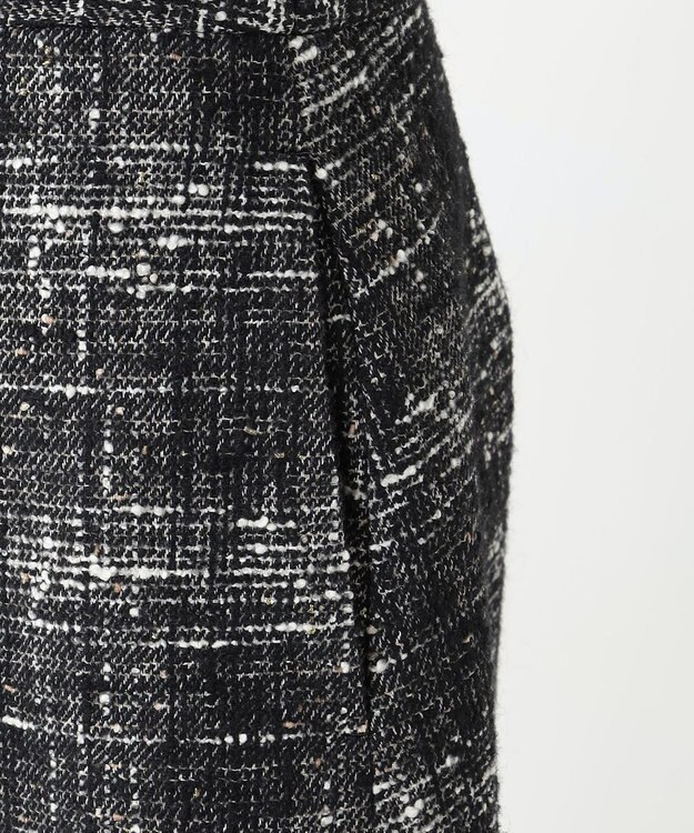 23区 S 【R(アール)】GIOLICAネップチェックツイード スカート ブラック系