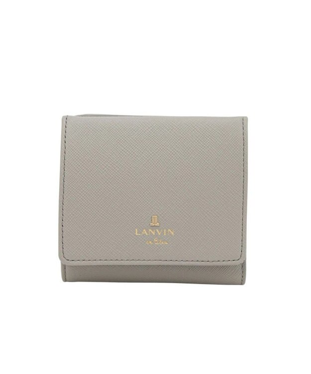 LANVIN en Bleu リュクサンブールカラー 外ボックス二つ折り財布 グレー