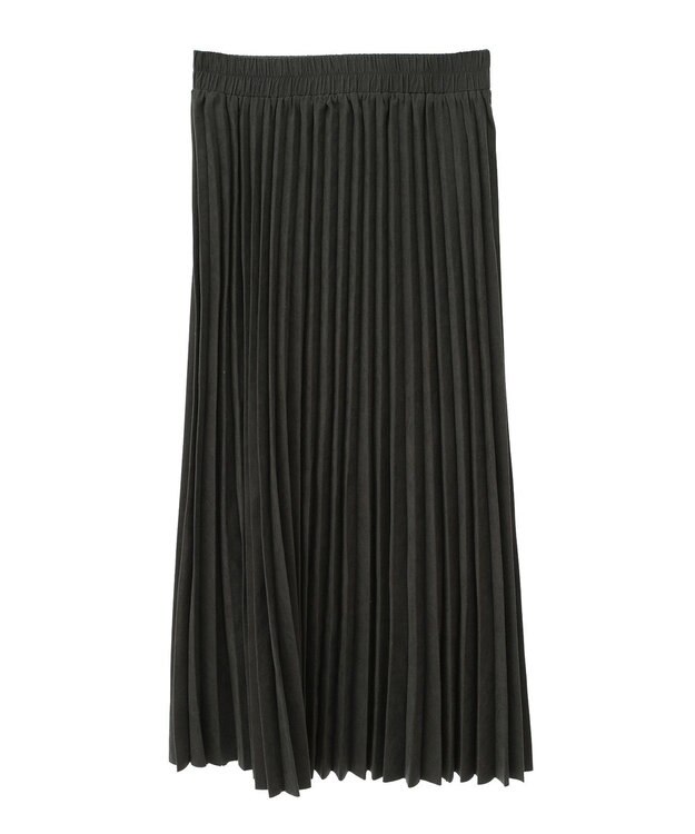 YECCA VECCA ピーチ起毛プリーツスカート Charcoal Gray