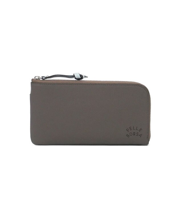 PELLE BORSA L字ファスナーコンパクト長財布 Very Goods ベリーグッズ 7204 グレー