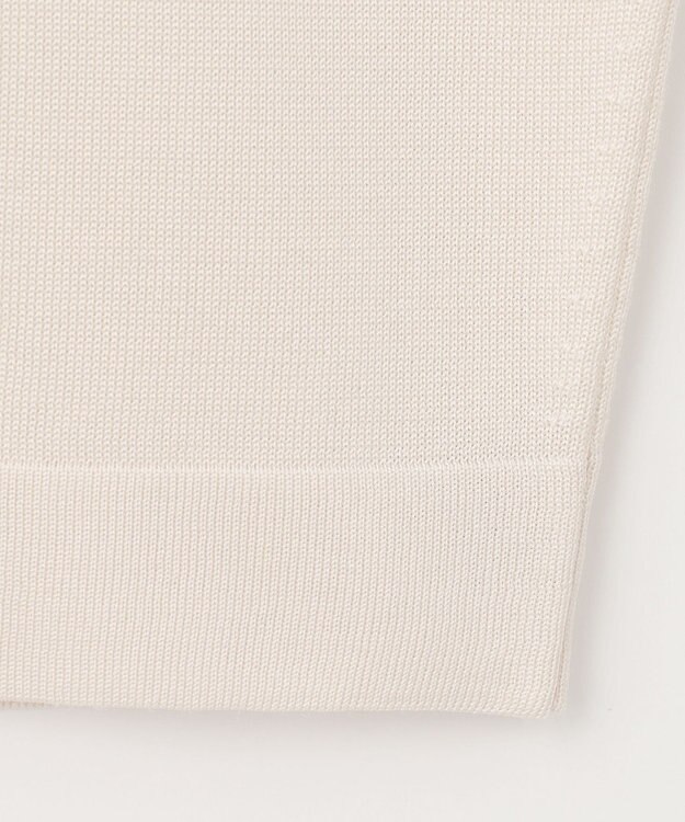 自由区 L 【アンサンブル対応・洗える】アセテートコットン カーディガン アイボリー