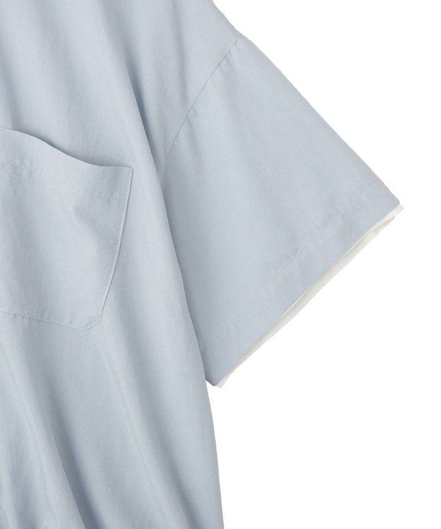 CRAFT STANDARD BOUTIQUE レイヤードライクショートスリーブシャツ Blue