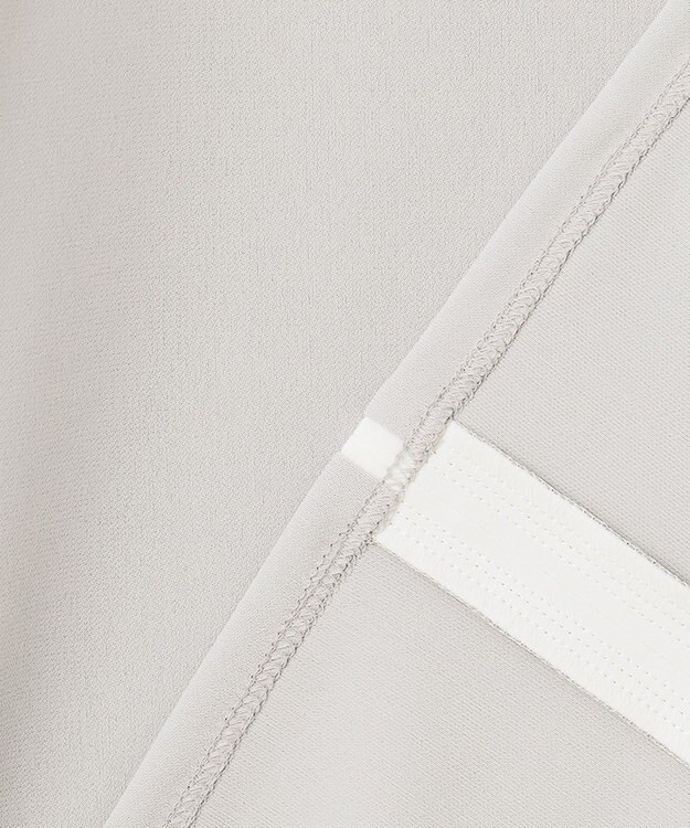 ICB 【洗える】 ジョーゼットスムース カットソー ライトグレー系