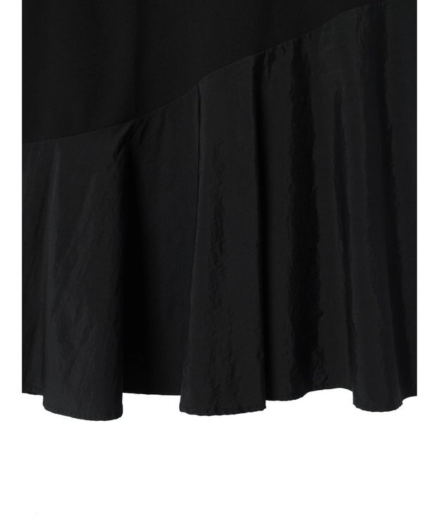 Green Parks armonia．布帛切り替えポンチワンピース Black