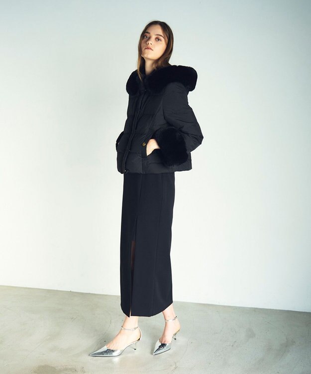 GRACE CONTINENTAL コンパクトダウンジャケット ブラック