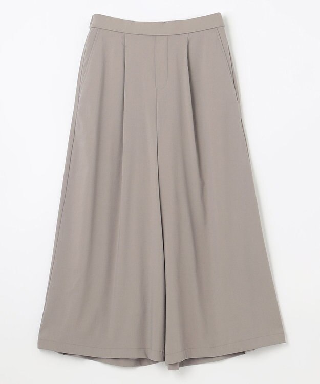 ANY 【ウエストゴム】清涼リラックスクロップドパンツ ライトモカ