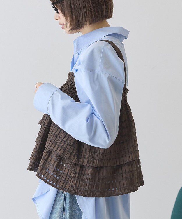 AMERICAN HOLIC シアーチェックビスチェ Brown