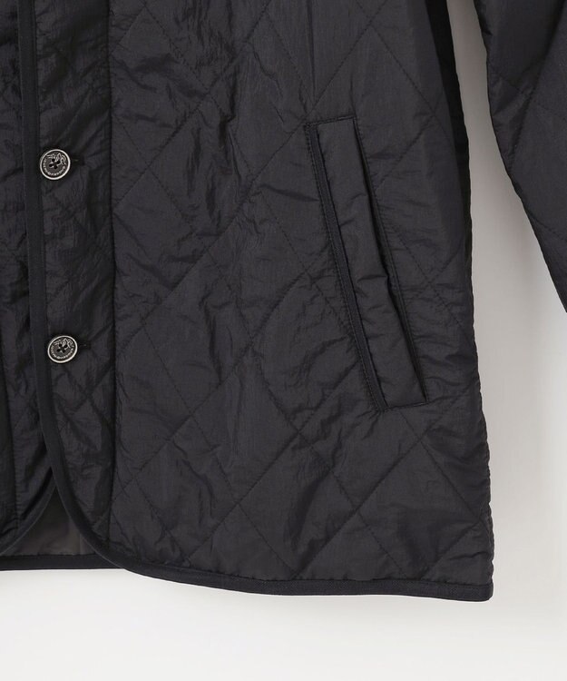 JOSEPH ABBOUD MOUNTAIN 【サステナブル/中綿/軽量/北陸ファブリック】ライトナイロンワッシャーブルゾン ブラック系