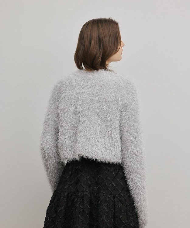 GRACE CONTINENTAL フェザーショートボレロ シルバー