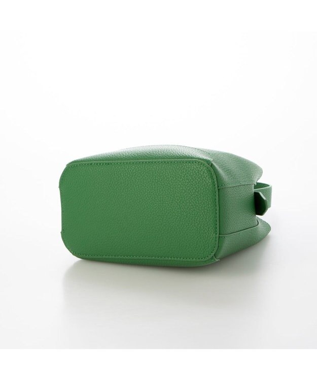 UNBILLION カシュカシュ cachecache / シボ合皮ミニバゲットバッグ グリーン