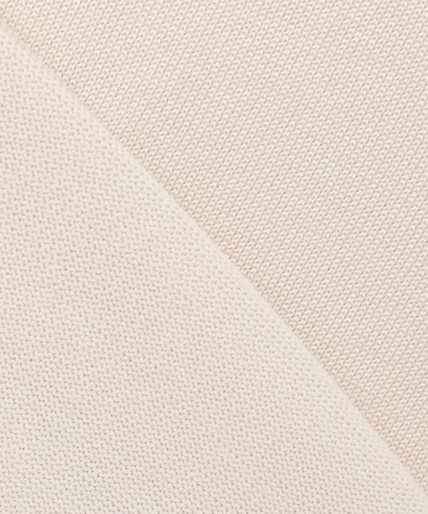 自由区 L 【アンサンブル対応・洗える】アセテートコットン カーディガン アイボリー