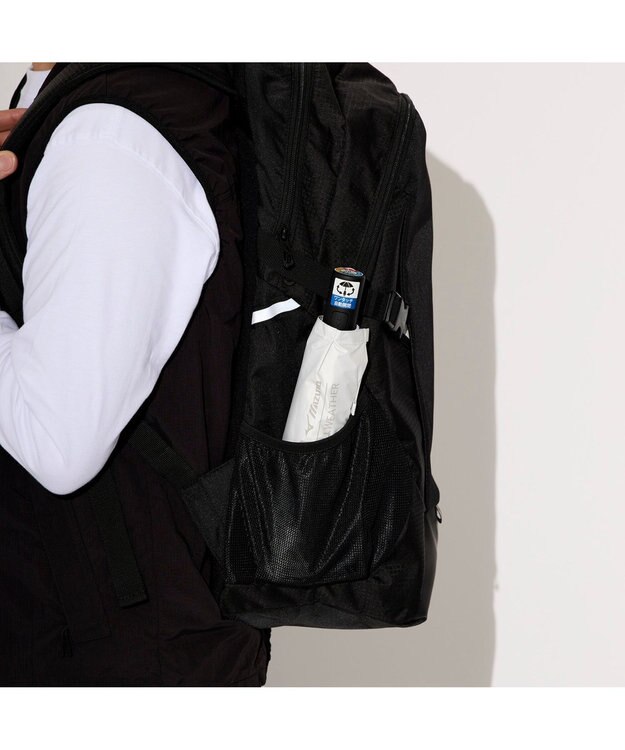 MOONBAT 【WEB限定】MIZUNO  (ミズノ) BIGロゴ 無地 日傘 折りたたみ傘 自動開閉 1プッシュ パラソル 晴雨兼用 軽量 一級遮光 遮熱効果 遮光率100% UV遮蔽100% ホワイト