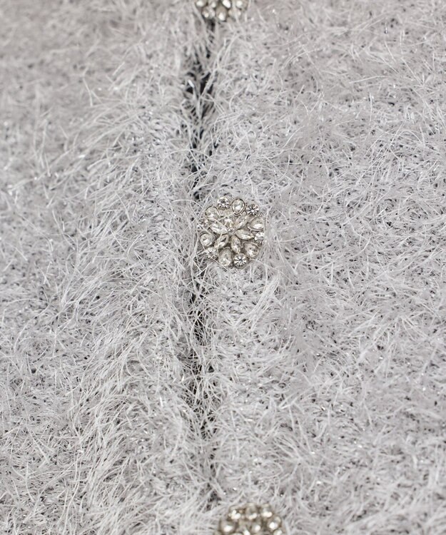 GRACE CONTINENTAL フェザーショートボレロ シルバー