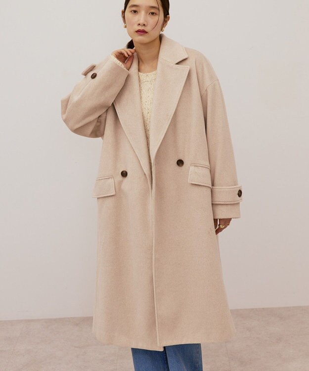 AMERICAN HOLIC ルーズチェスターコート Light Beige