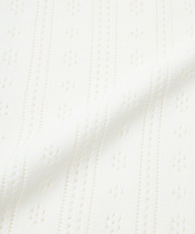 earth music&ecology ナローリボンペプラムニットカーディガン Ivory