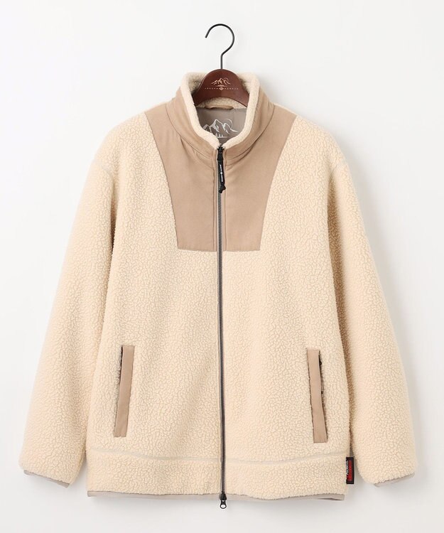 JOSEPH ABBOUD MOUNTAIN 【Eco素材】ポーラテック ボアフリース ブルゾン アイボリー系