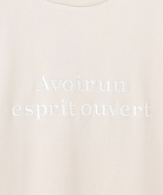 UNFILO 【新色追加】BEAUTY FORM-Tコットン ロゴフレンチT グレージュ