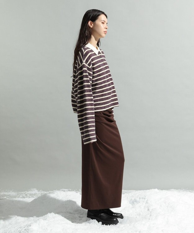 CRAFT STANDARD BOUTIQUE ボーダーラガープルオーバー Deep Purple