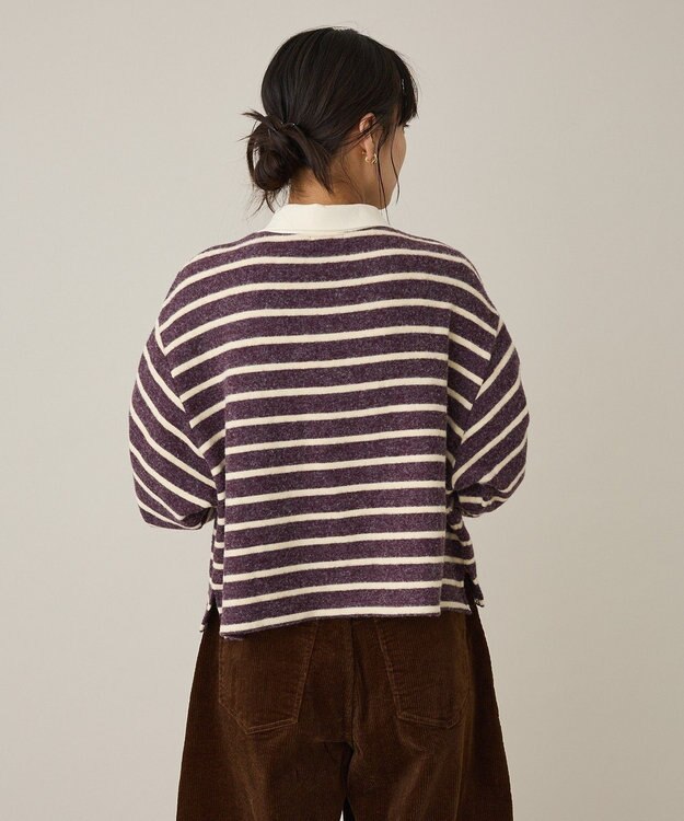 CRAFT STANDARD BOUTIQUE ボーダーラガープルオーバー Deep Purple