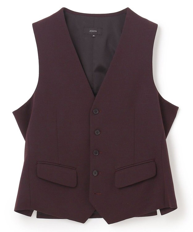 JOSEPH HOMME ウーステッドモックロディ　ジレ ワイン系