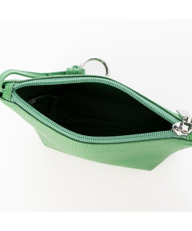 UNBILLION カシュカシュ cachecache / シボ合皮ミニバゲットバッグ グリーン