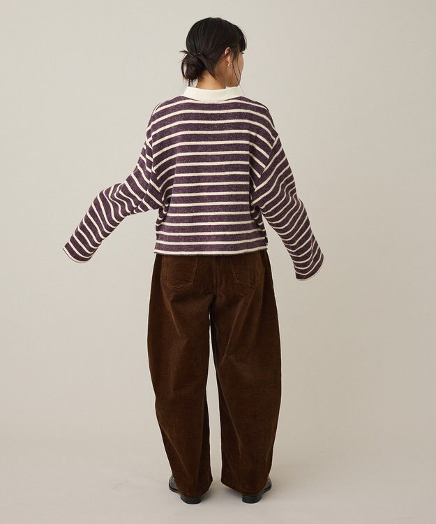 CRAFT STANDARD BOUTIQUE ボーダーラガープルオーバー Deep Purple