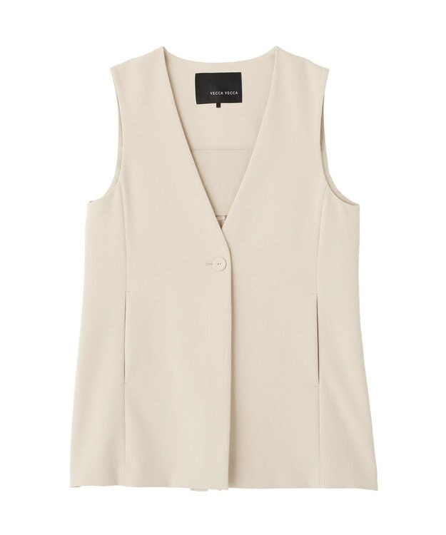 YECCA VECCA ノーカラージレ Light Beige