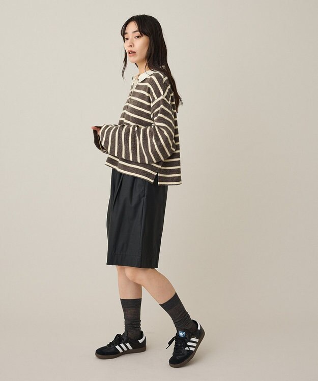 CRAFT STANDARD BOUTIQUE ボーダーラガープルオーバー Dark Gray