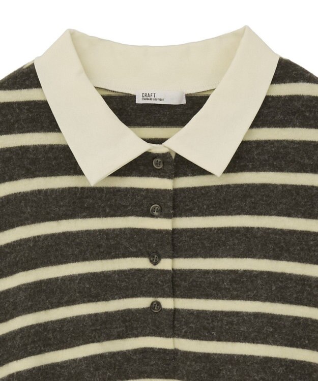 CRAFT STANDARD BOUTIQUE ボーダーラガープルオーバー Dark Gray