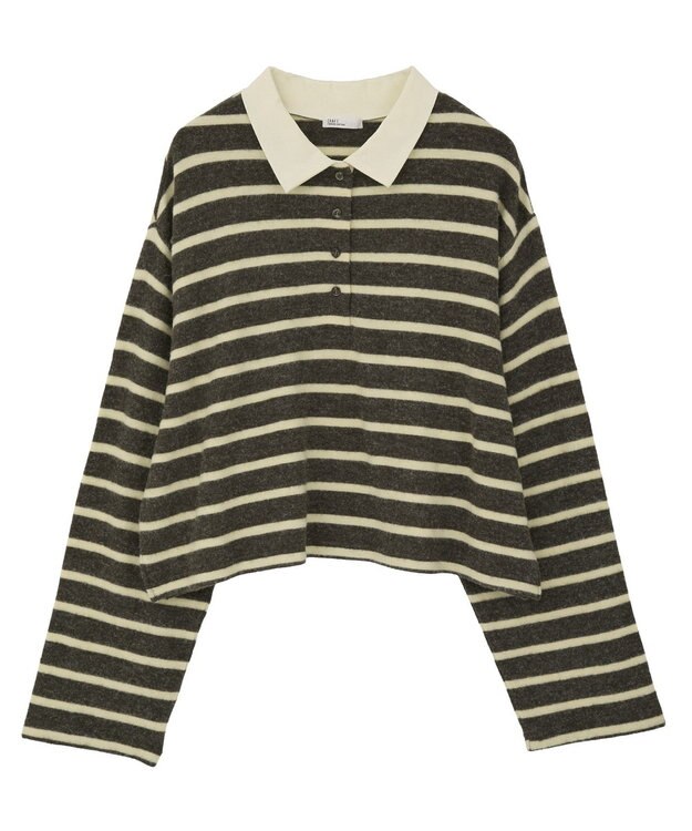 CRAFT STANDARD BOUTIQUE ボーダーラガープルオーバー Dark Gray