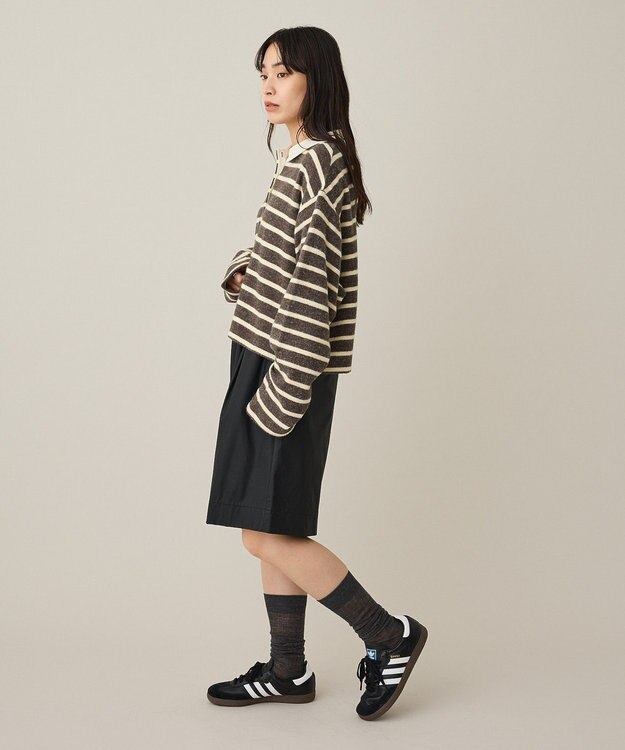 CRAFT STANDARD BOUTIQUE ボーダーラガープルオーバー Dark Gray