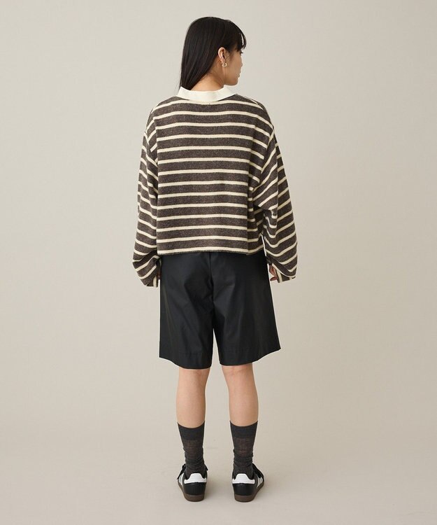 CRAFT STANDARD BOUTIQUE ボーダーラガープルオーバー Dark Gray