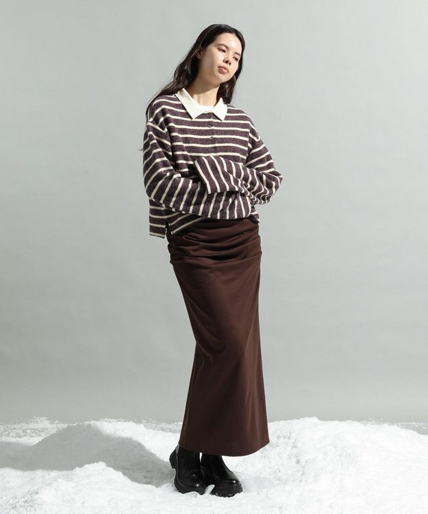 CRAFT STANDARD BOUTIQUE ボーダーラガープルオーバー Deep Purple