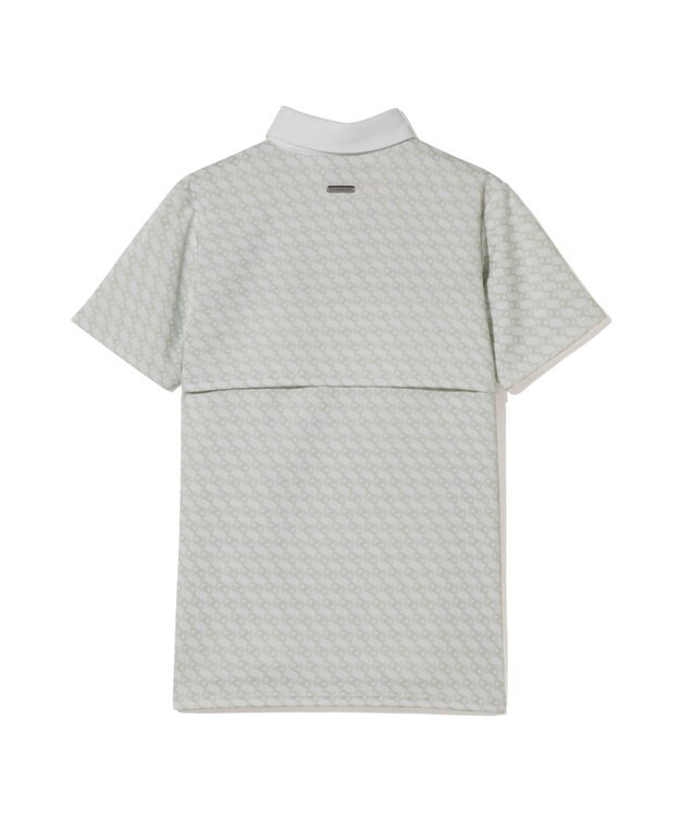 ZERO HALLIBURTON モノグラム柄ポロシャツ ZHG-W6S7a 85220 ホワイト