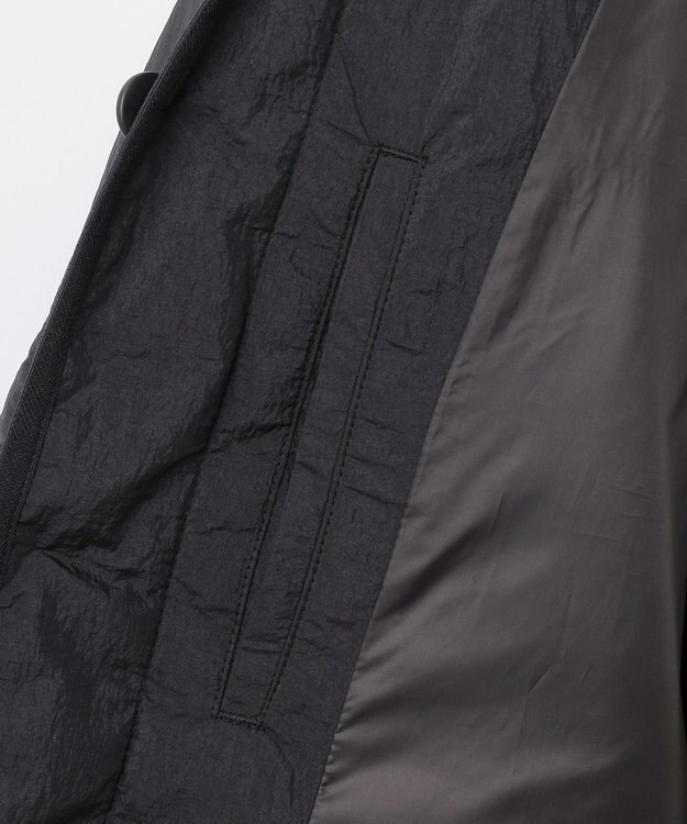 JOSEPH ABBOUD MOUNTAIN 【サステナブル/中綿/軽量/北陸ファブリック】ライトナイロンワッシャーブルゾン ブラック系