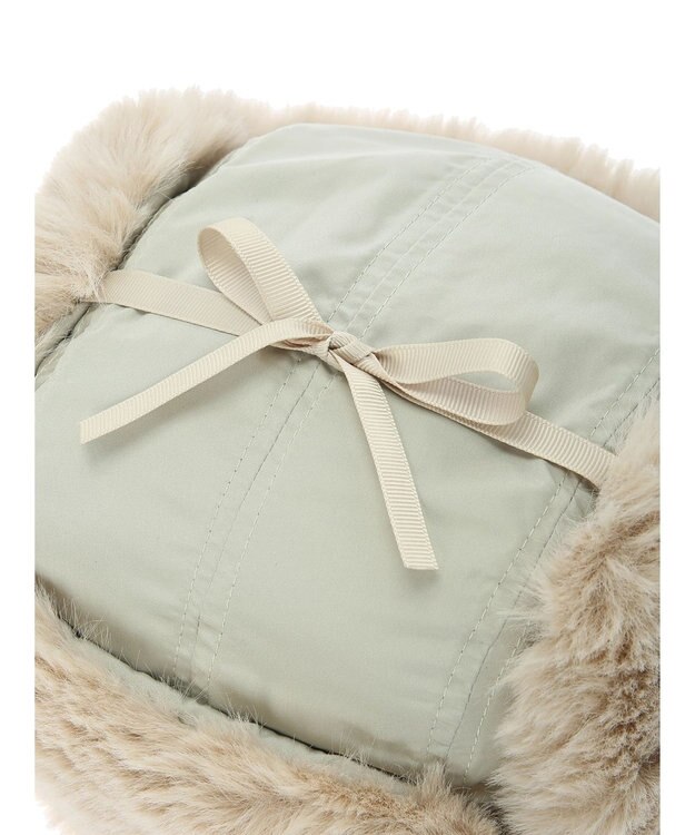 Green Parks ・リボンフライトキャップ Light Green