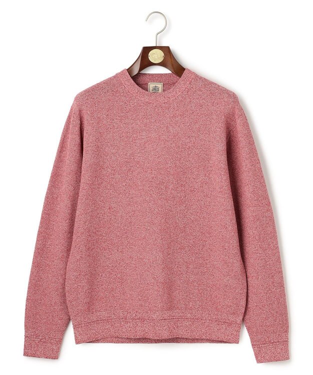 J.PRESS MEN ギマコットンカノコクルーネック ニット レッド系