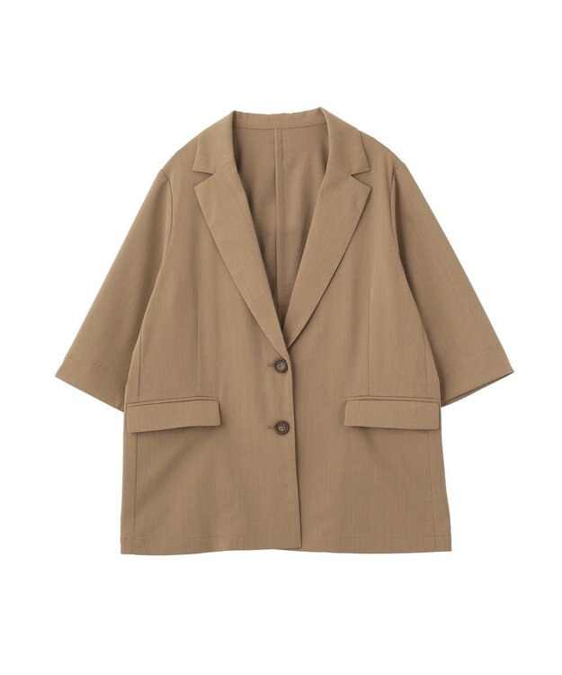 Green Parks シングル半袖ジャケット Mocha