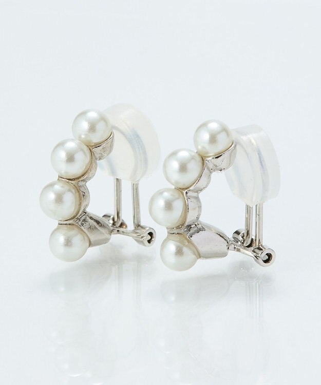 Phoebe 【痛くないシリーズ】ノーブルパールエアリーイヤリング　シルバー シルバー