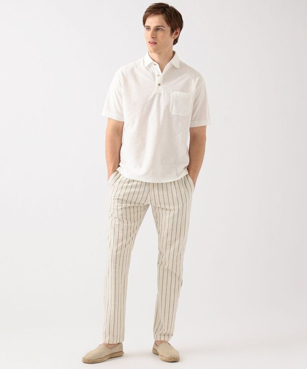 JOSEPH ABBOUD MOUNTAIN 【SPACE】OGワイドストライプ パンツ ホワイト系2