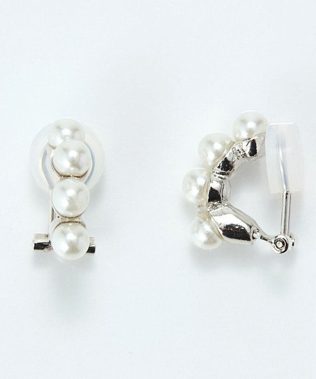 Phoebe 【痛くないシリーズ】ノーブルパールエアリーイヤリング　シルバー シルバー