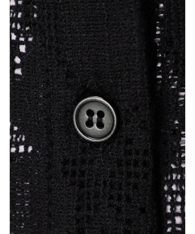 Green Parks ・ＥＬＥＮＣＡＲＥ　ＤＵＥ　バンドカラーレースシャツ Black