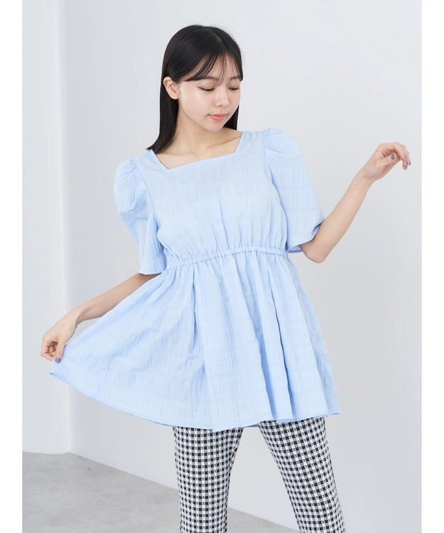 earth music&ecology スクエアネックチュニック Sax