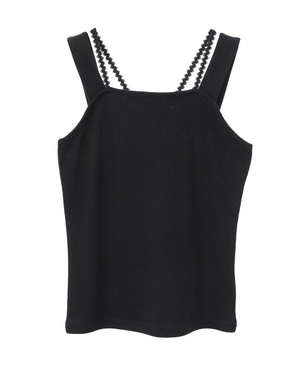 earth music&ecology ホルターレースキャミソール Black