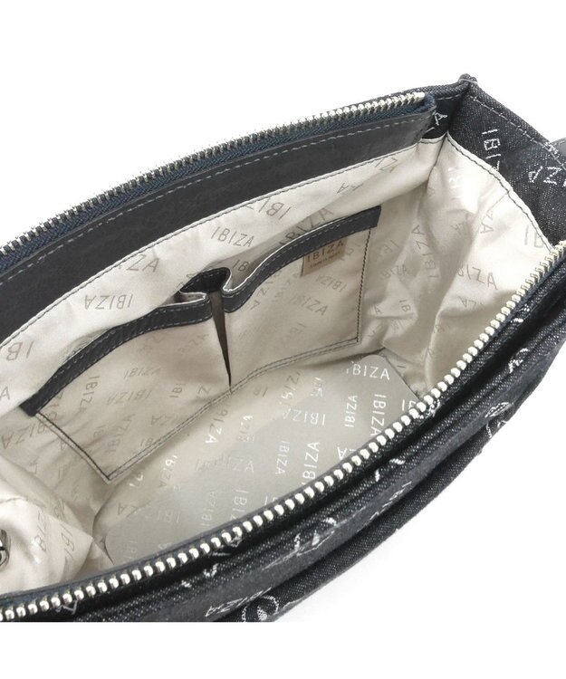 IBIZA アスール　ロゴデニム　ショルダーバッグ 水色