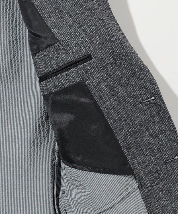 JOSEPH ABBOUD 【洗える/UV/エコ撥水・クールビズ/】ライトウェーブライト ジャケット グレー系2