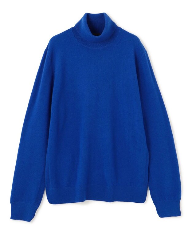JOSEPH HOMME 【LEON 2月号掲載】ピュアカシミヤ　タートルネックニット ブルー系