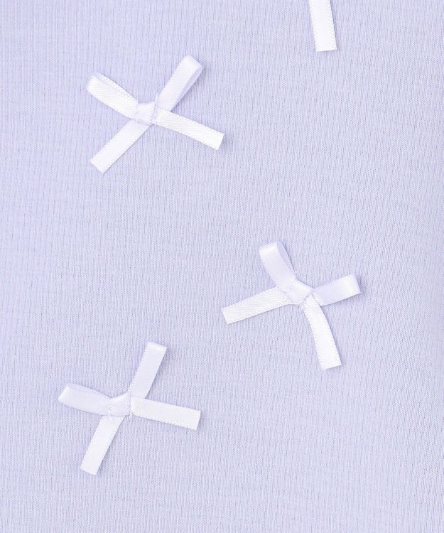 ANY KIDS スナップボタン リボンカーディガン サックスブルー