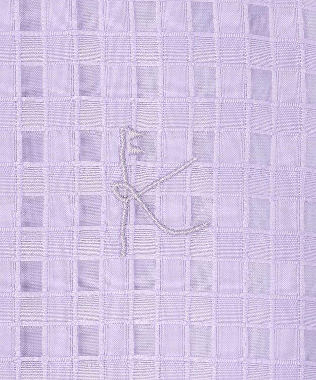 組曲 KIDS 【110-140㎝】シアーチェックバイカラー ワンピース ラベンダー系