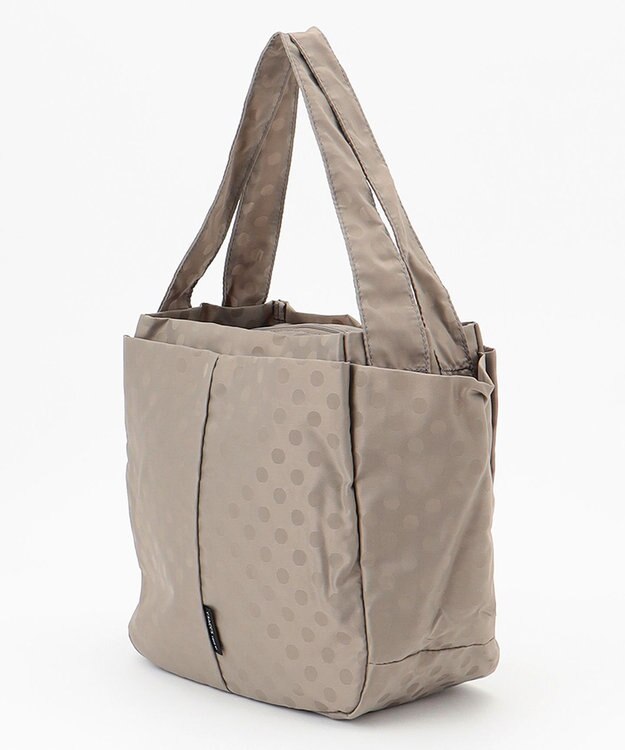 Y'SACCS 【Y’SACCS vous et】ドットジャカードトート Mサイズ グレージュ